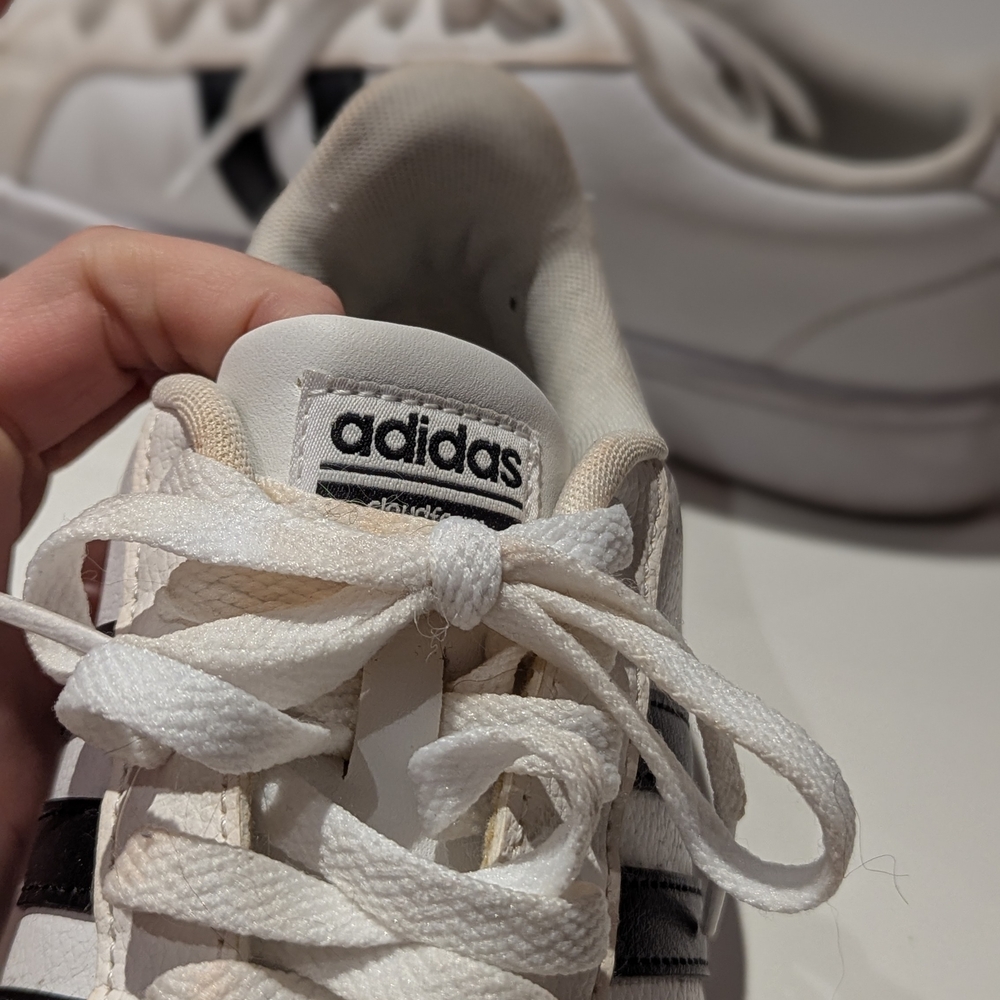 Adidas White and Black Sneakers - Picture 5 of 7